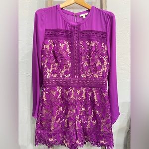 NWT Gianni Bini lace romper sz L